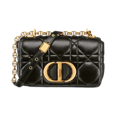 Dior Small Caro Bag Quilted "Black"