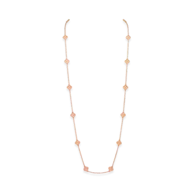 Van Cleef & Arpels Sweet Alhambra long necklace 16 motifs "18K Rose gold"