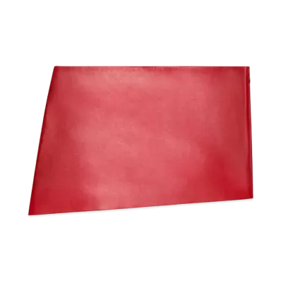 GIVENCHY Mini Asymmetric Skirt In Leather "Red"