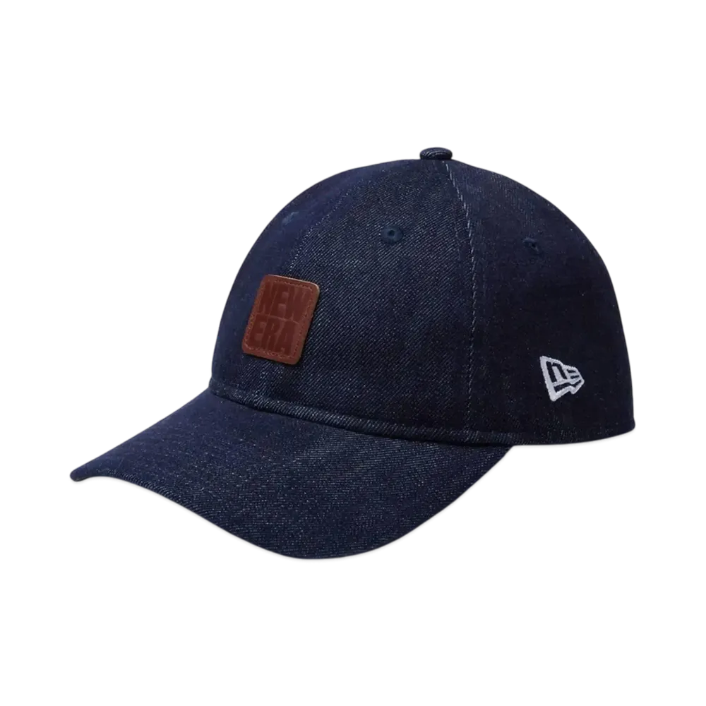 NEW ERA 9Twenty Denim Leather Patch "Indigo Denim"