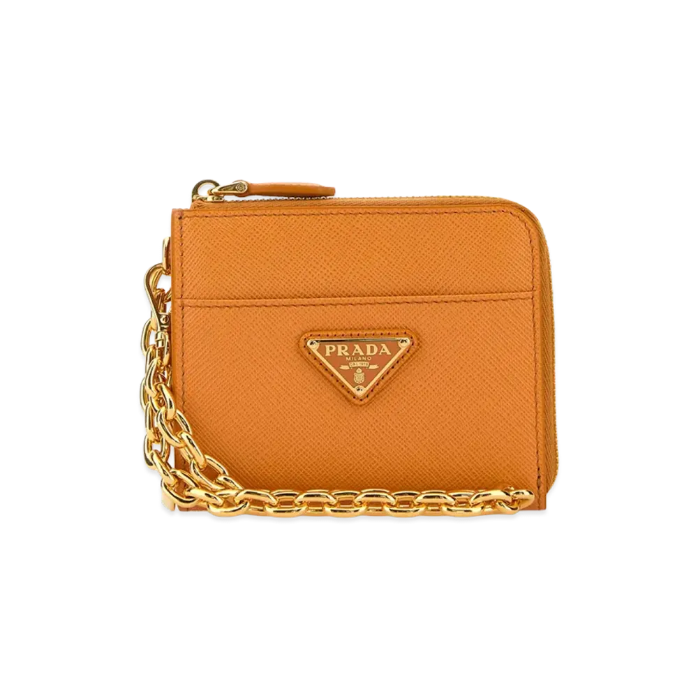 PRADA Women's Leather Wallet "Orange"