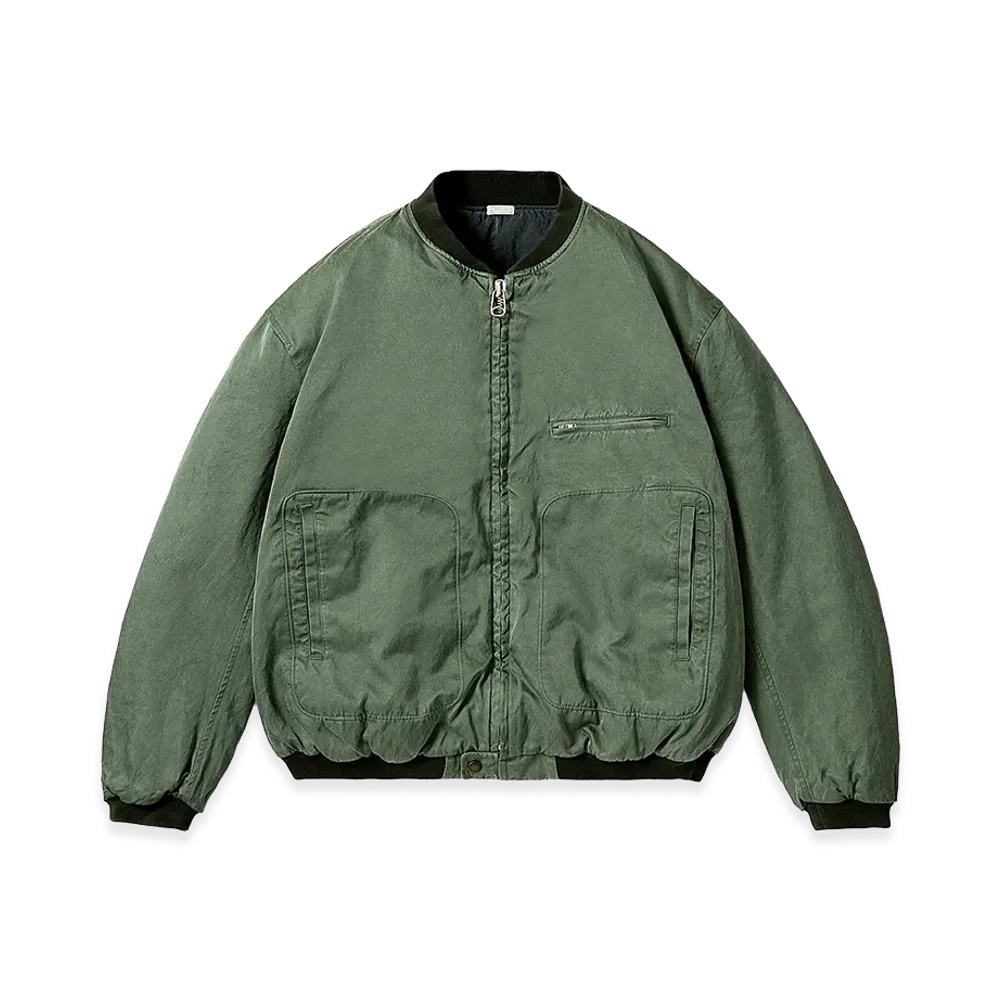 A.PRESSE Vintage Silk Air Force Jacket "Sage"