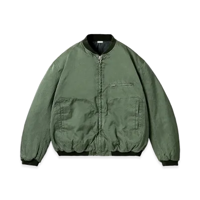 A.PRESSE Vintage Silk Air Force Jacket "Sage"