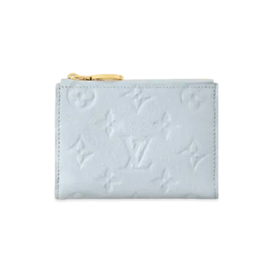 Louis Vuitton Lisa Wallet Monogram Empreinte Leather "Blue Orump"