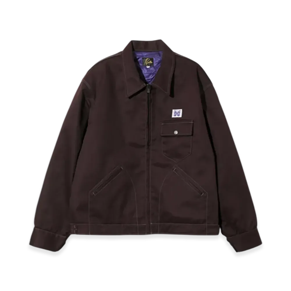 NEEDLES Work Jacket - PE/C Twill "Brown"