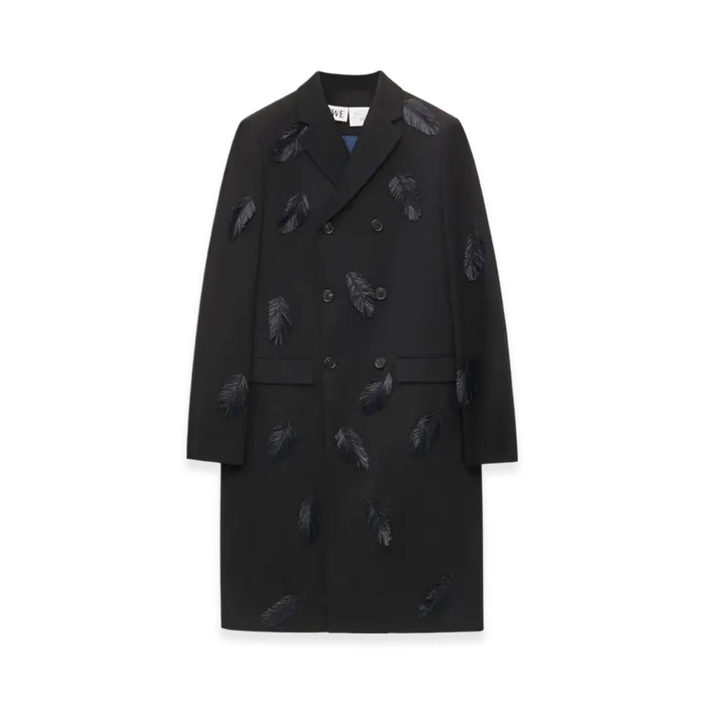 LOEWE x Howl's Moving Castle Long Coat in Wool "Black"