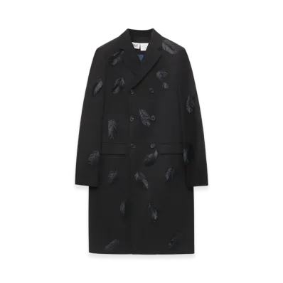 LOEWE x Howl's Moving Castle Long Coat in Wool "Black"