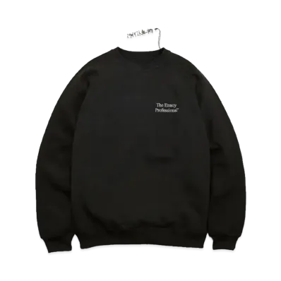 ENNOY x Stylistshibutsu 22AW Crew Sweat "Black/White" AW22BRENCT01NTL