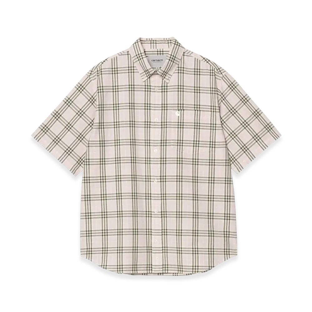 Carhartt WIP S/S Niven Shirt "Niven Check Air Pink/Wax"