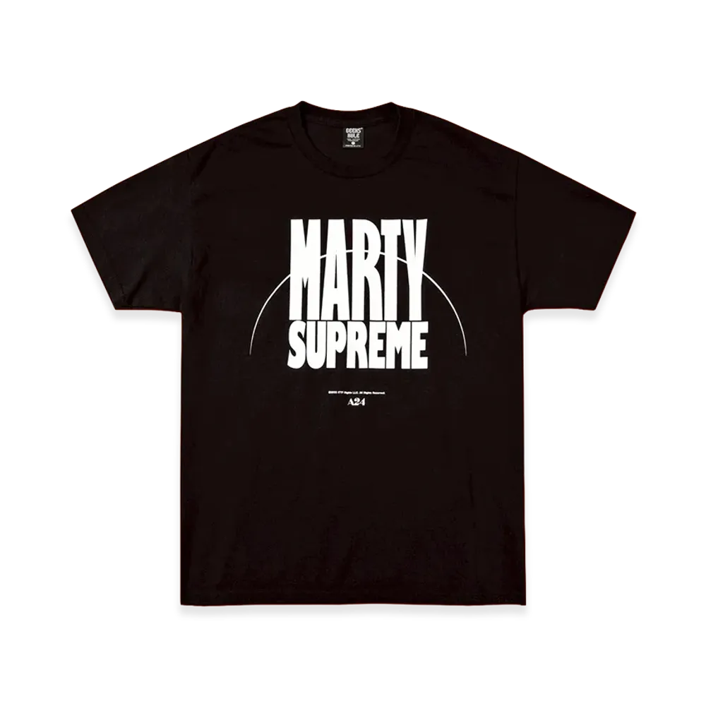 GEEKS RULE x MARTY SUPREME Silkscreen Printing T Shirt vol.01 "Black"