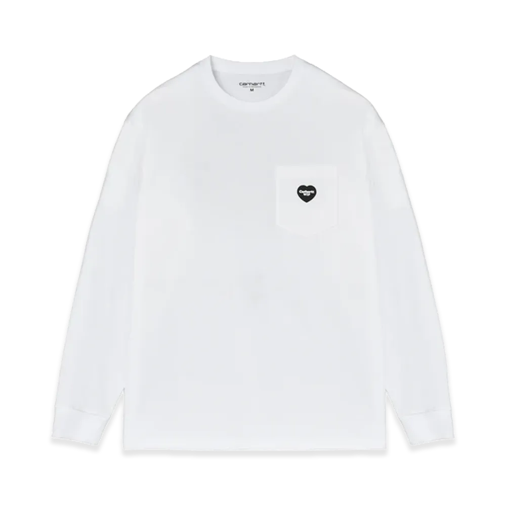 Carhartt WIP L/S WIP Heart Pocket T-shirt "White"