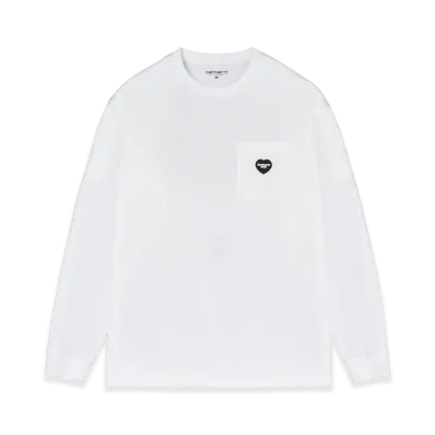Carhartt WIP L/S WIP Heart Pocket T-shirt "White"