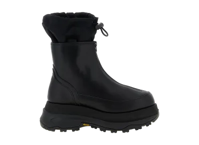 sacai Women's Zip Up Boots "Black"