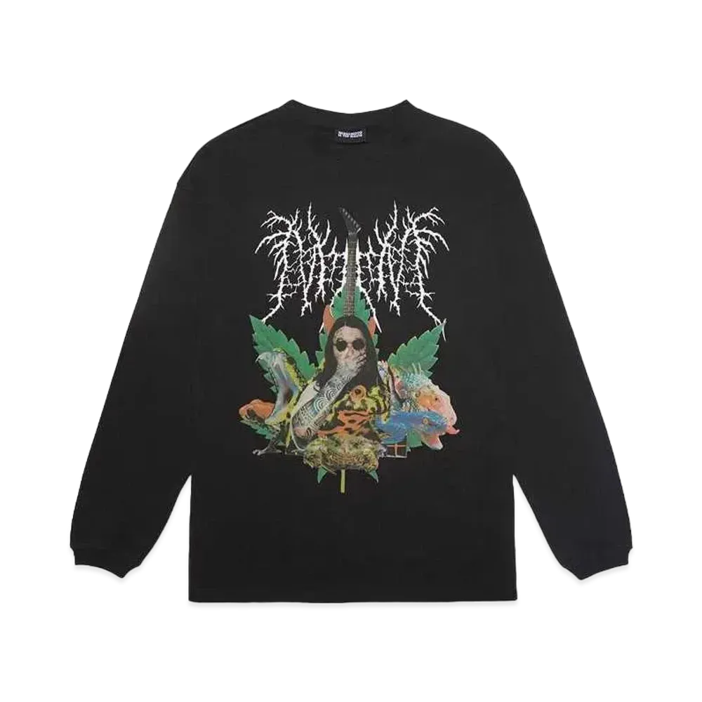 NISHIMOTO IS THE MOUTH METAL COLLAGE L/S TEE "BLACK"