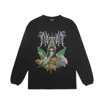 NISHIMOTO IS THE MOUTH METAL COLLAGE L/S TEE "BLACK"