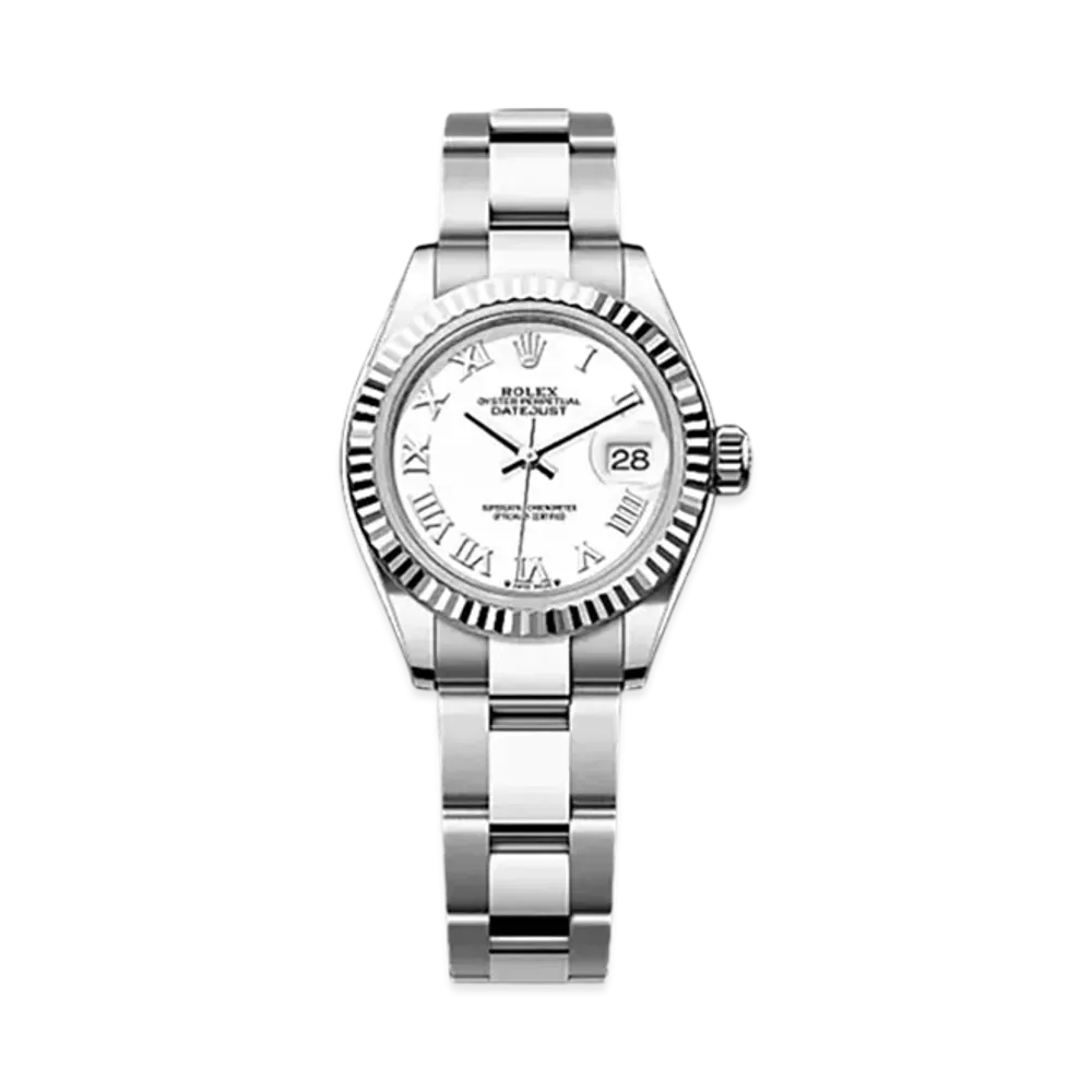 ROLEX Lady-Datejust Oystersteel & White Gold "White"