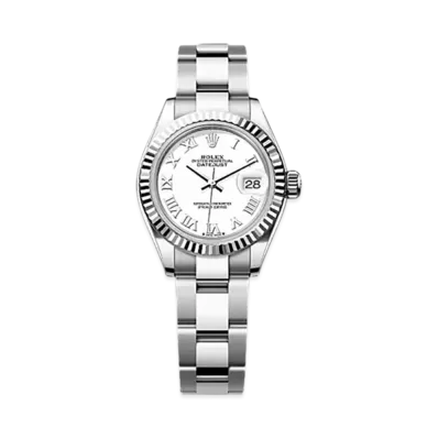 ROLEX Lady-Datejust Oystersteel & White Gold "White"