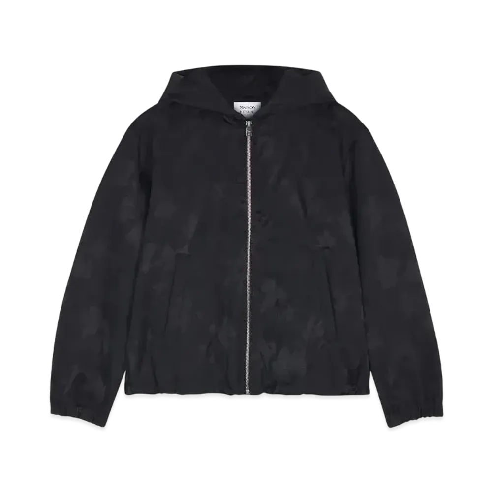 Maison Kitsune Jacquard Windbreaker "Black"