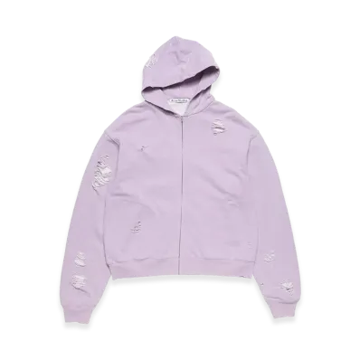 Acne Studios Hooded Logo Sweatshirt "Faded Purple"