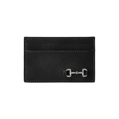 GUCCI Leather Card Holder "Black"