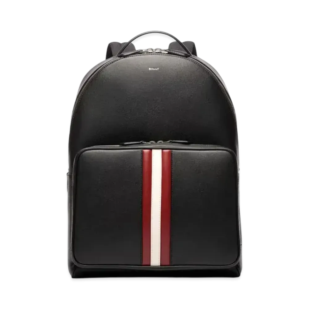 Bally Mythos Backpack In Recycled Leather "Black"