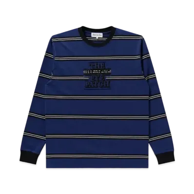 Black Eye Patch OG Logo Stripe LS Tee "Navy"