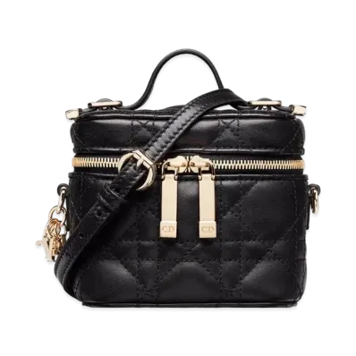 Dior Lady Dior Micro Vanity Case "Black"