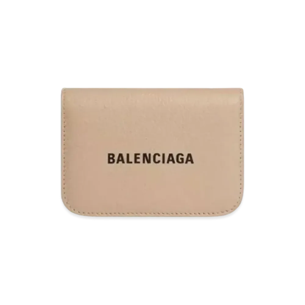 BALENCIAGA Cash Mini Wallet "Beige"