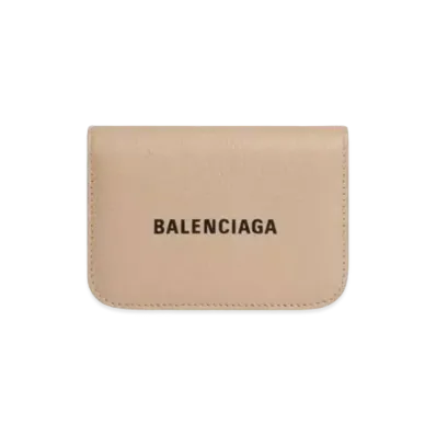 BALENCIAGA Cash Mini Wallet "Beige"