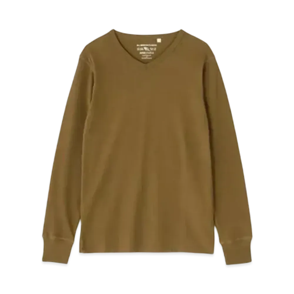 AVIREX Daily Wear Thermal L/S T-Shirt "Olive V"