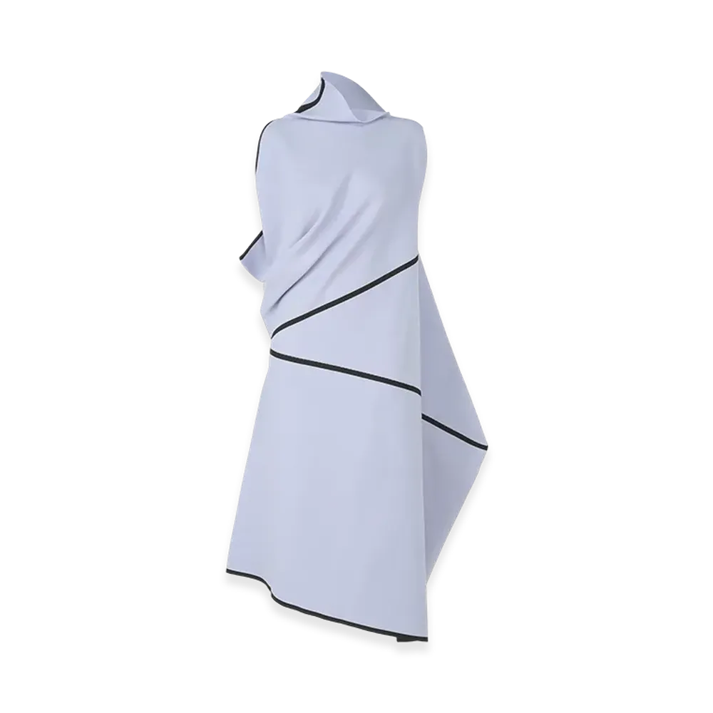 132 5. ISSEY MIYAKE Half Cube Pattern Knit "Blue/Black"