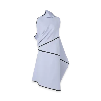 132 5. ISSEY MIYAKE Half Cube Pattern Knit "Blue/Black"