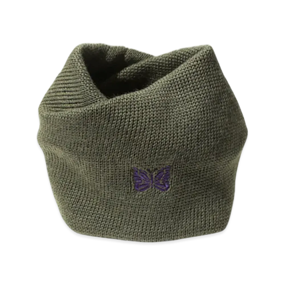 NEEDLES Neck Warmer - Merino Wool "Khaki"