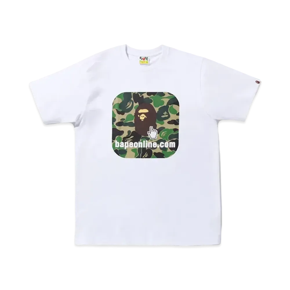 A BATHING APE ABC Camo Bape Online Tee "White"