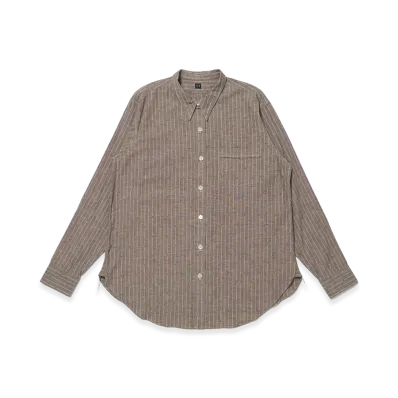 T.T Taiga Takahashi LOT.106 Narrow Collar Shirt "Black Chambray"