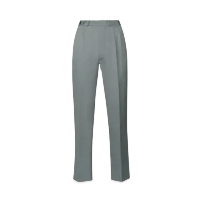 Maison Margiela Wool Gabardine Trousers "Forest"
