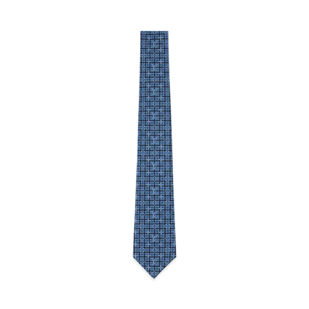 Louis Vuitton Tie Monogram Windowpane "Blue"