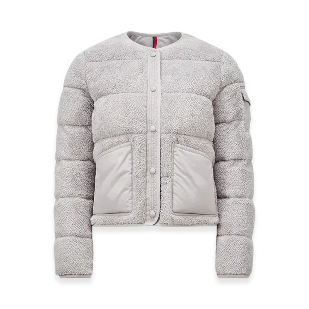 MONCLER Floyrac Teddy Short Down Jacket "Grey"