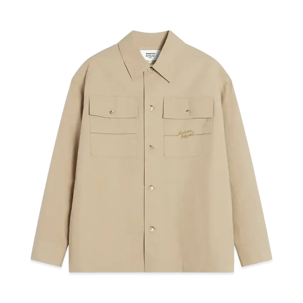 Maison Kitsune Workwear Overshirt "Cork"