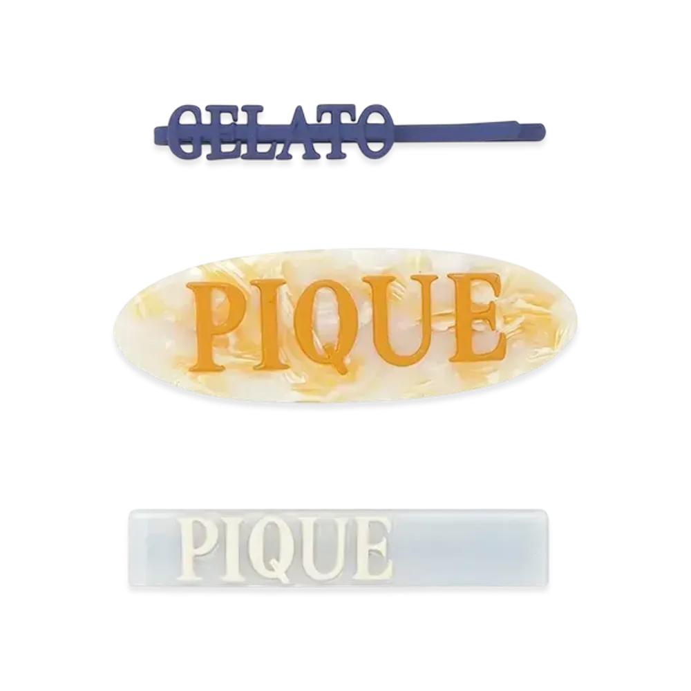GELATO PIQUE Cool Collection Ice Hairpin & Clip Set "Off White"