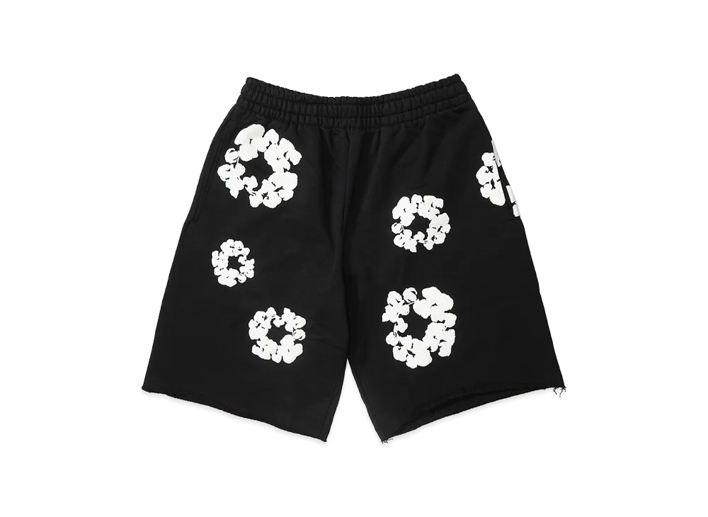 DENIM TEARS Cotton Wreath Sweatshorts "Black"