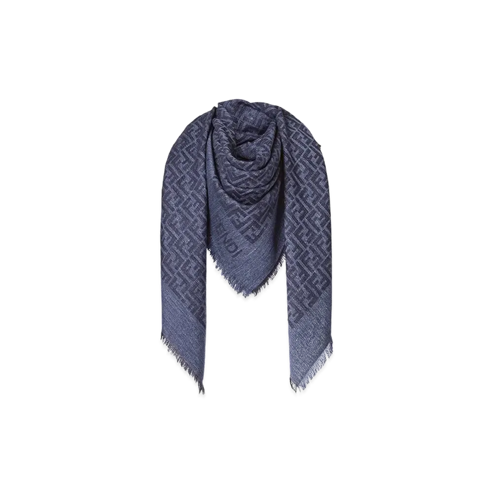 FENDI Women's FF Shawl "Blue"