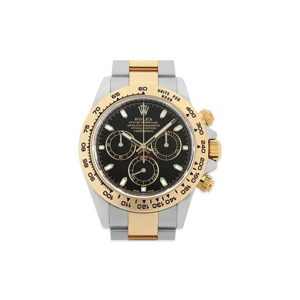 ROLEX Cosmograph Daytona "Black/Stainless Steel/Yellow Gold"