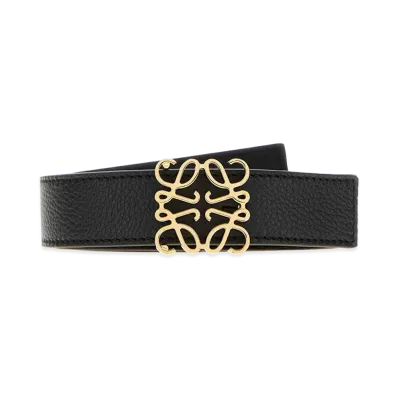 LOEWE Women's Leather Reversible Belt "Black"