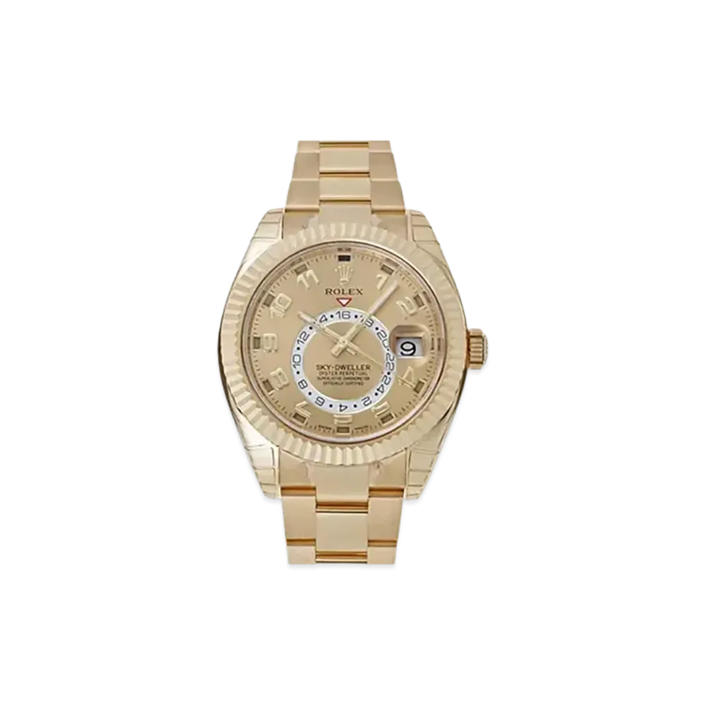 ROLEX Sky-Dweller Champagne Gold Dial 326938