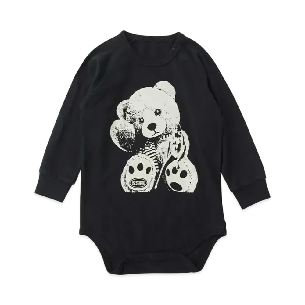 HYSTERIC GLAMOUR Kids Lady Bear Rompers "Black"