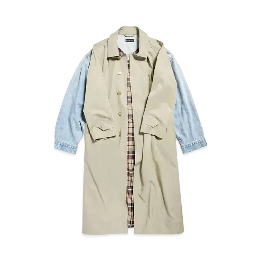 BALENCIAGA Women's Hybrid Carcoat Retail Exclusive "Beige"