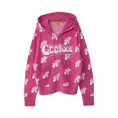 HYSTERIC GLAMOUR Swash Monogram Jacquard Parka "Red"