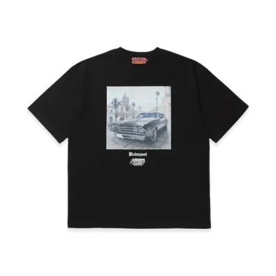 APHRODITEGANG TAKUYA KAMIOKA x BUDSPOOL Print S/S Tee "Black"