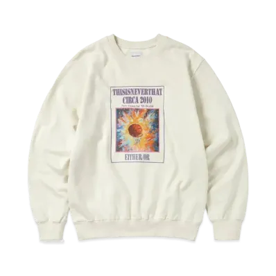 thisisneverthat Basketball Hoop Crewneck "Natural"